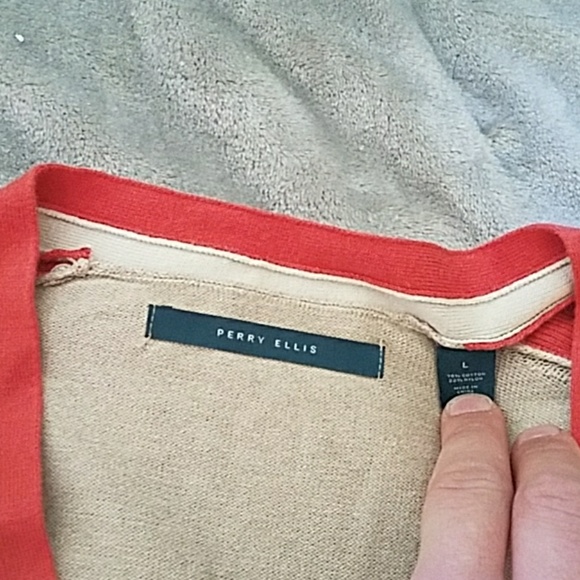 Perry Ellis mens cardigan - Picture 2 of 4